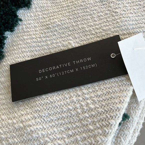 NWT Rachel Zoe Green Christmas Tree Throw - Picture 4 of 5